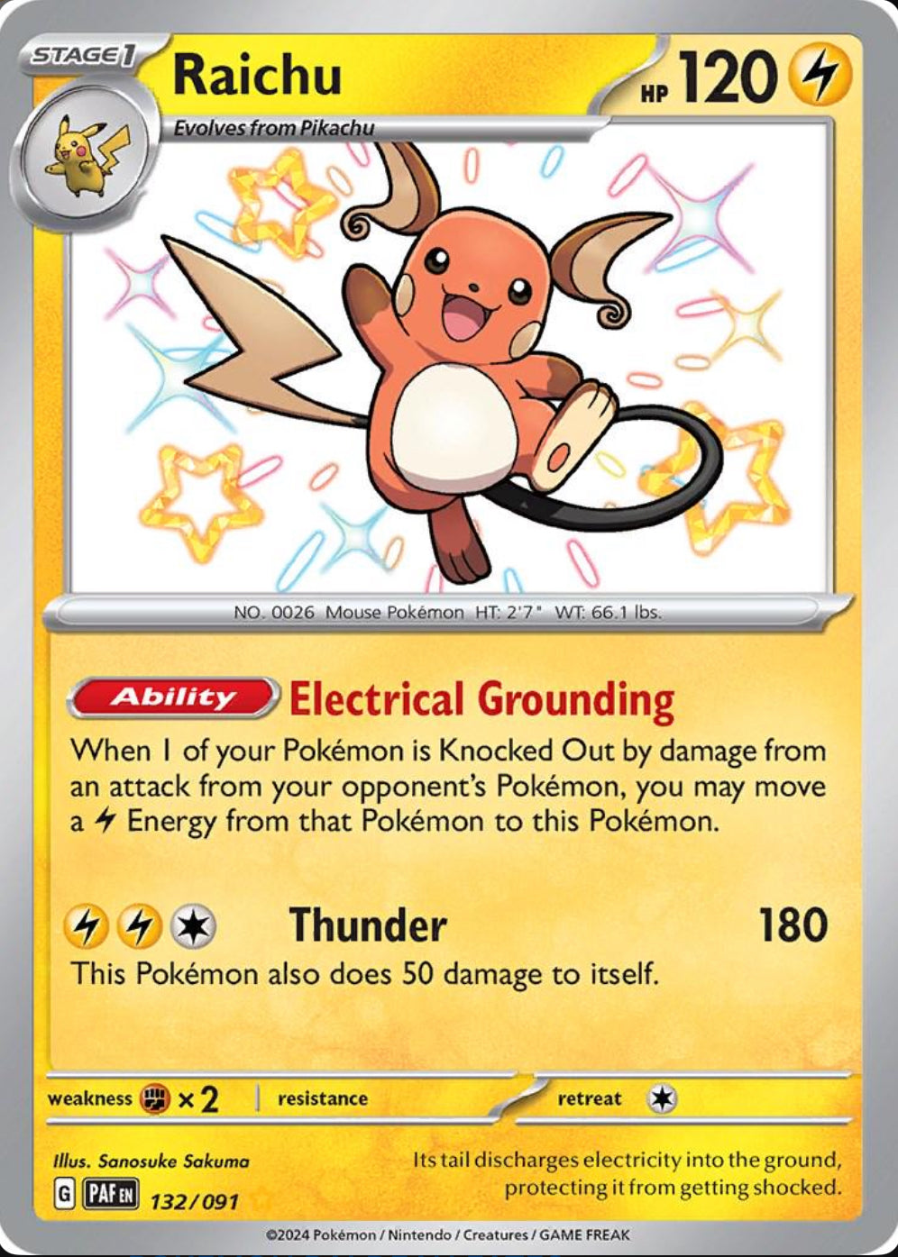 ⚡ Raichu – SV Promo 132/091 – Holo Rare ⚡