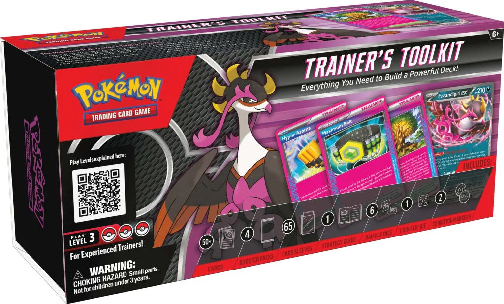 Pokémon TCG: 2025 Trainer’s Toolkit - 4 Packs + Terapagos ex Promos