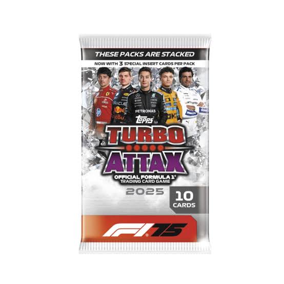 2025 Topps Turbo Attax F1: Diamond Collection Booster Pack (10 Cards)
