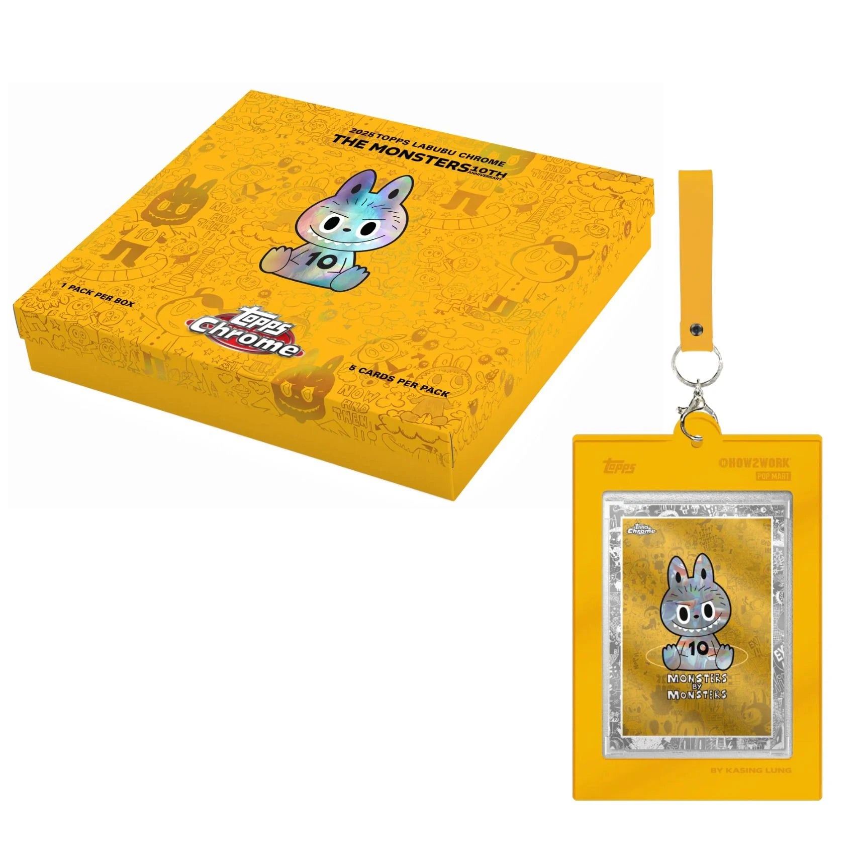 2025 Topps Chrome Labubu: The Monsters 10th Anniversary Box