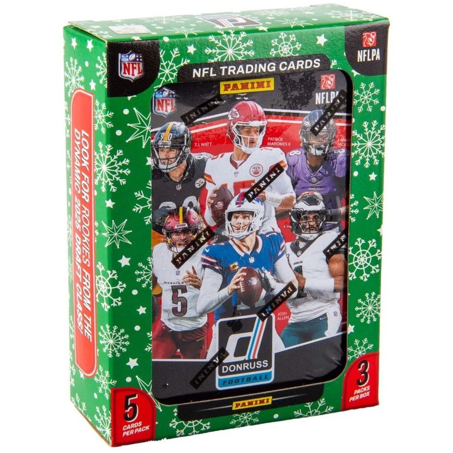 2025 Panini Donruss NFL Football: Winter Holiday Collector Tin (Exclusive Parallels)