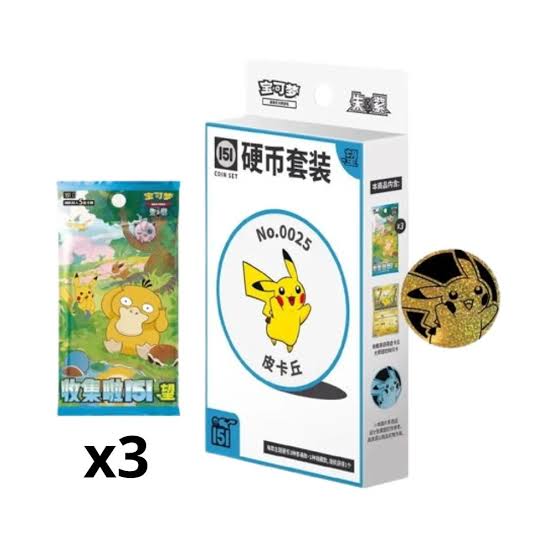 Pokémon TCG: 151 "Hope" Coin Collection Box (Simplified Chinese) - Factory Sealed