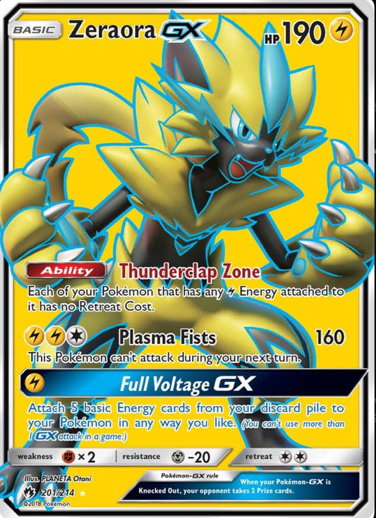 ⚡ Zeraora GX (Full Art) – SM Lost Thunder 201/214
