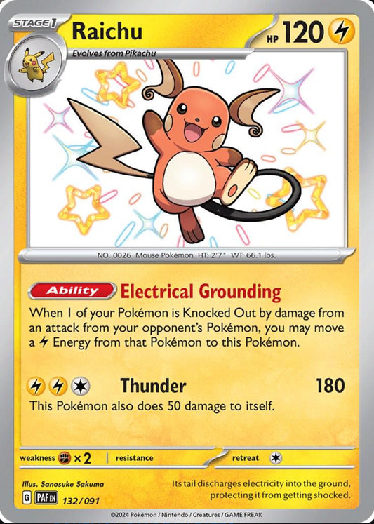 ⚡ Raichu – SV Promo 132/091 – Holo Rare ⚡