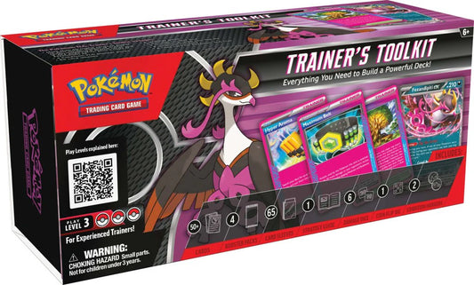 Pokémon TCG: 2025 Trainer’s Toolkit - 4 Packs + Terapagos ex Promos