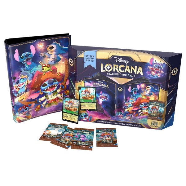 Disney Lorcana: Set 6 — Azurite Sea Stitch Collector’s Gift Set (49 Cards + Portfolio)