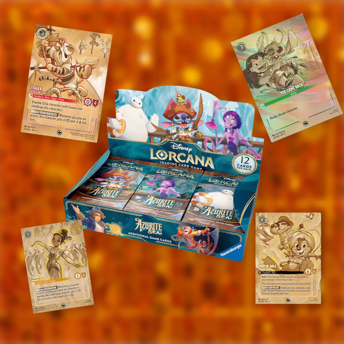 DISNEY LORCANA TCG SERIES 6 AZURITE SEA BOOSTER BOX